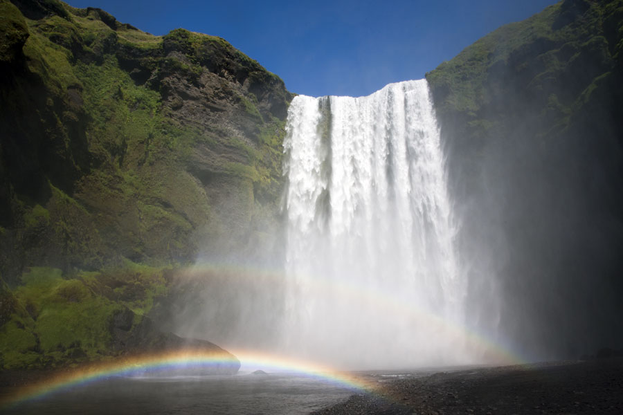 Iceland - Skogafoss - double rainbow