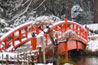 January 2006 Red bridge in the snow